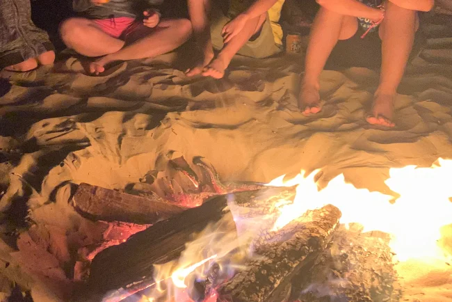 las hogueras de San Juan en Gandía playa