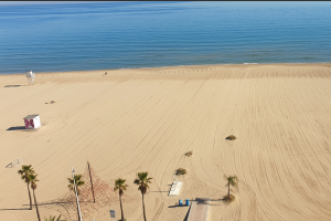 la playa de gandia espectacular en otoño