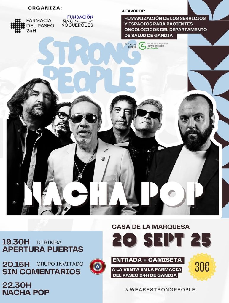 concierto Strong People Nacha Pop en Gandia