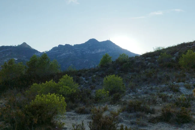 vista de la montaña del Mondúver , en la zona de la Safor