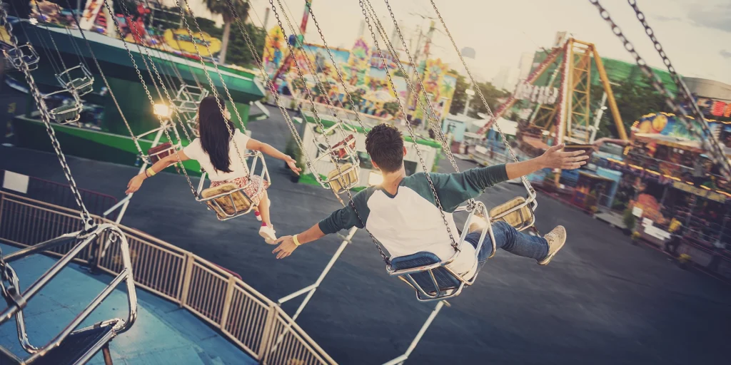 feria de atracciones en las fiestas de gandia 2025