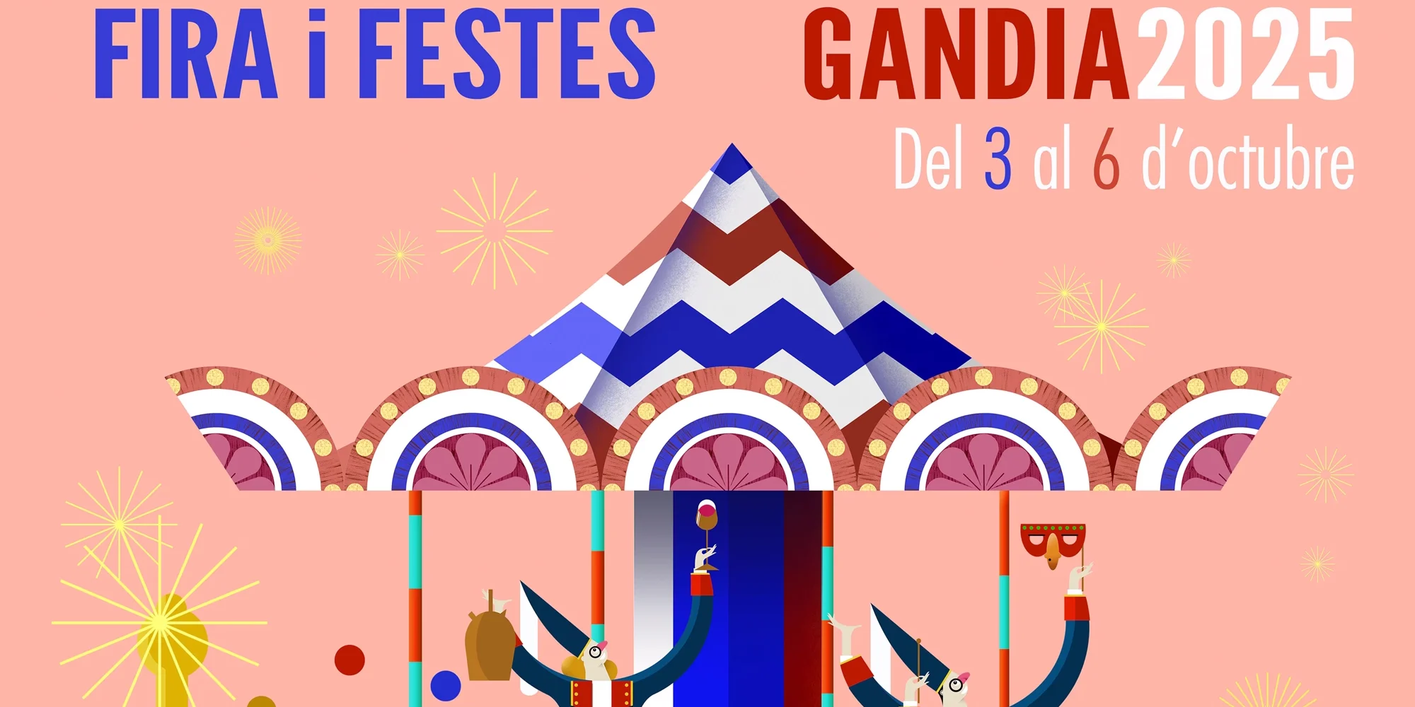 cartel de las fiestas de Gandia del 2025