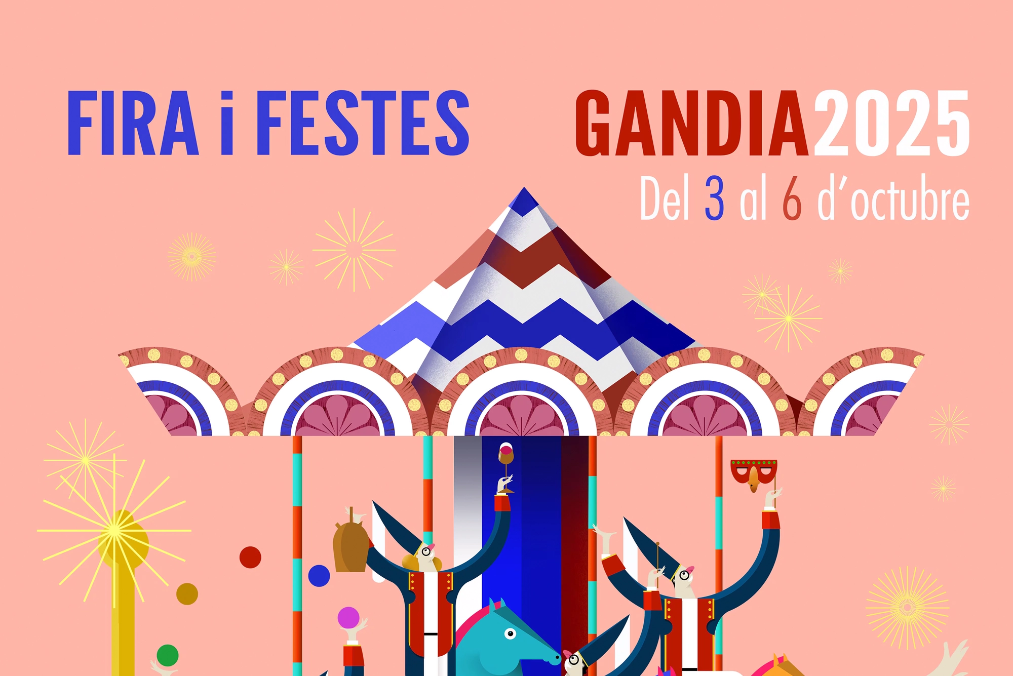 cartel de las fiestas de Gandia del 2025