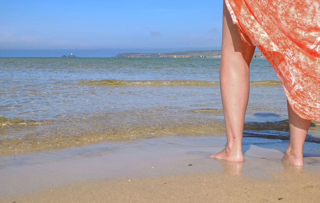 meterse al mar en vacaciones