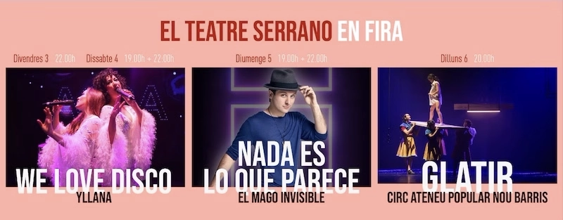 cartel de las fiestas del teatro serrano de Gandia